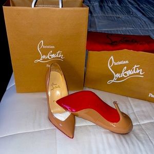 Christian Louboutin Completa 100 Patent Nude 37